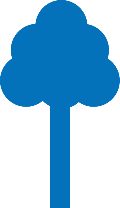 blue tree image icon